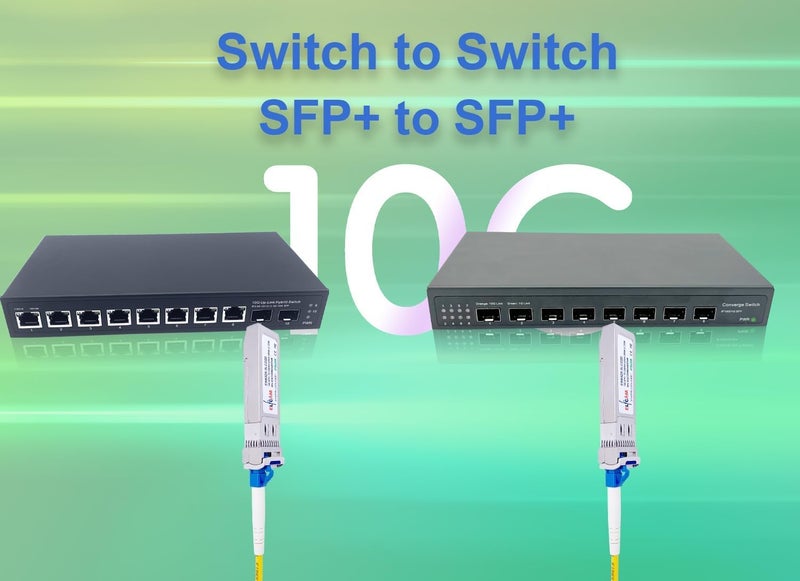 Elfcam ® - 1 Pair 10G SFP+ BiDi LC Fiber Transceiver Module, with Fiber Port LC/UPC Simplex Singlemode 9/125um OS2, Compatible with HPE (HP-Aruba), DDM 20km - Image 3